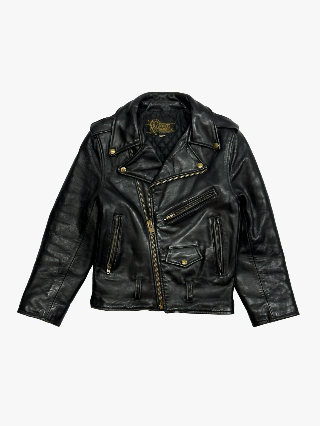 Veste en cuir de vêtements de marque