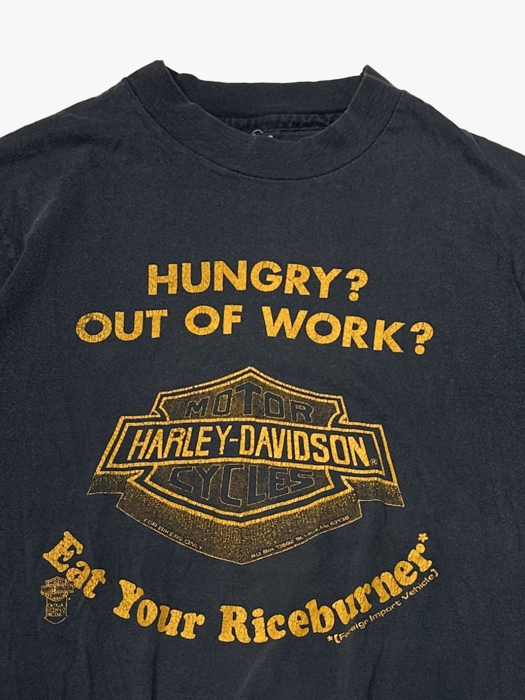 Eat Your Riceburner Vintage Harley Tee
