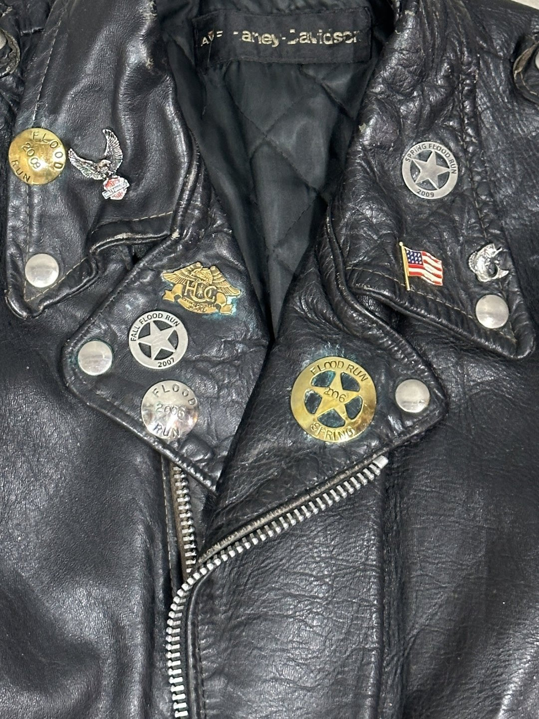 70s AMF Harley Davidson Leather Jacket