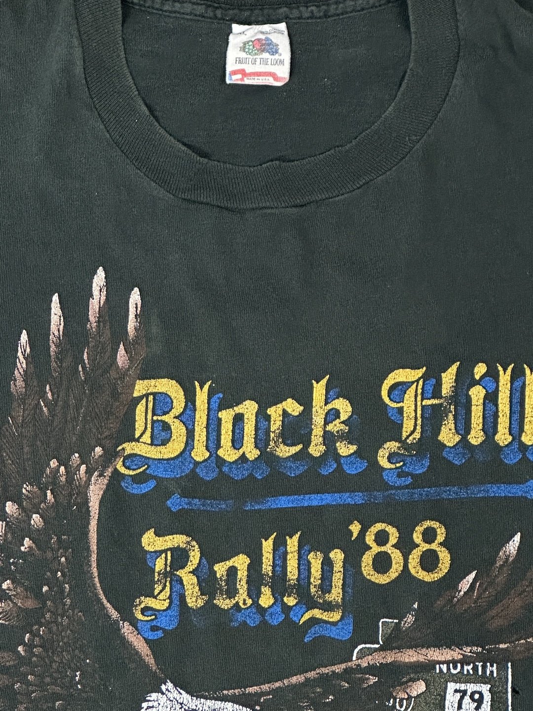 1988 Vintage Harley Black Hills Rally Tee