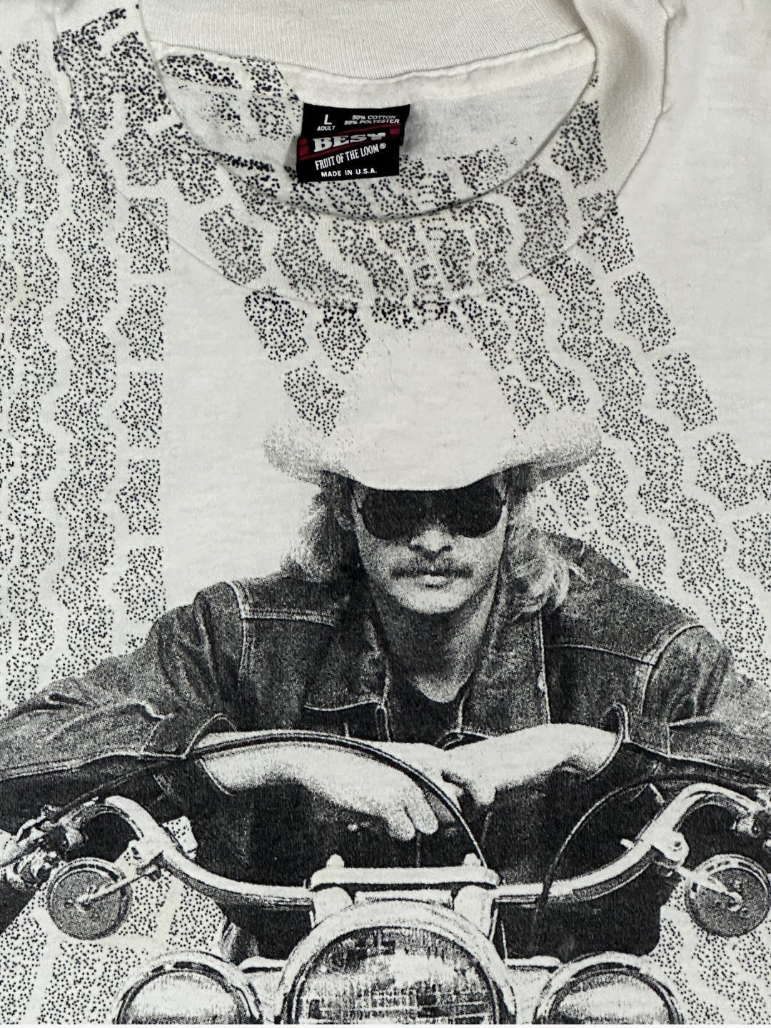 Vintage 90s Alan Jackson Motorcycle Tee