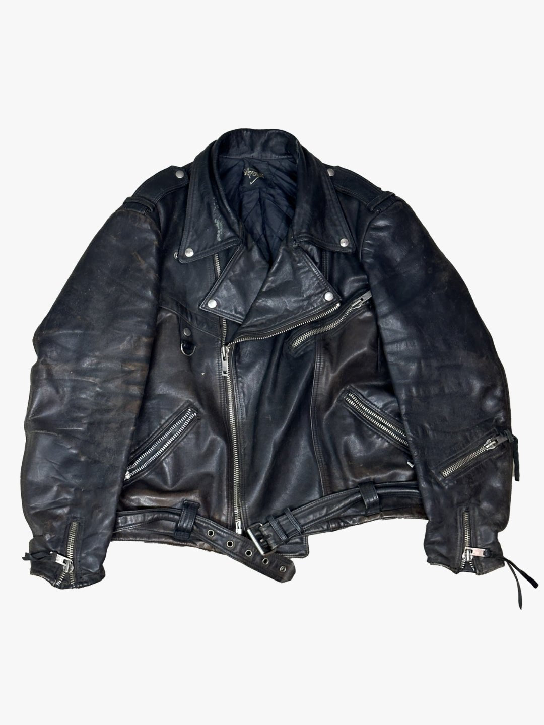 Superior Leather Vintage Biker Jacket