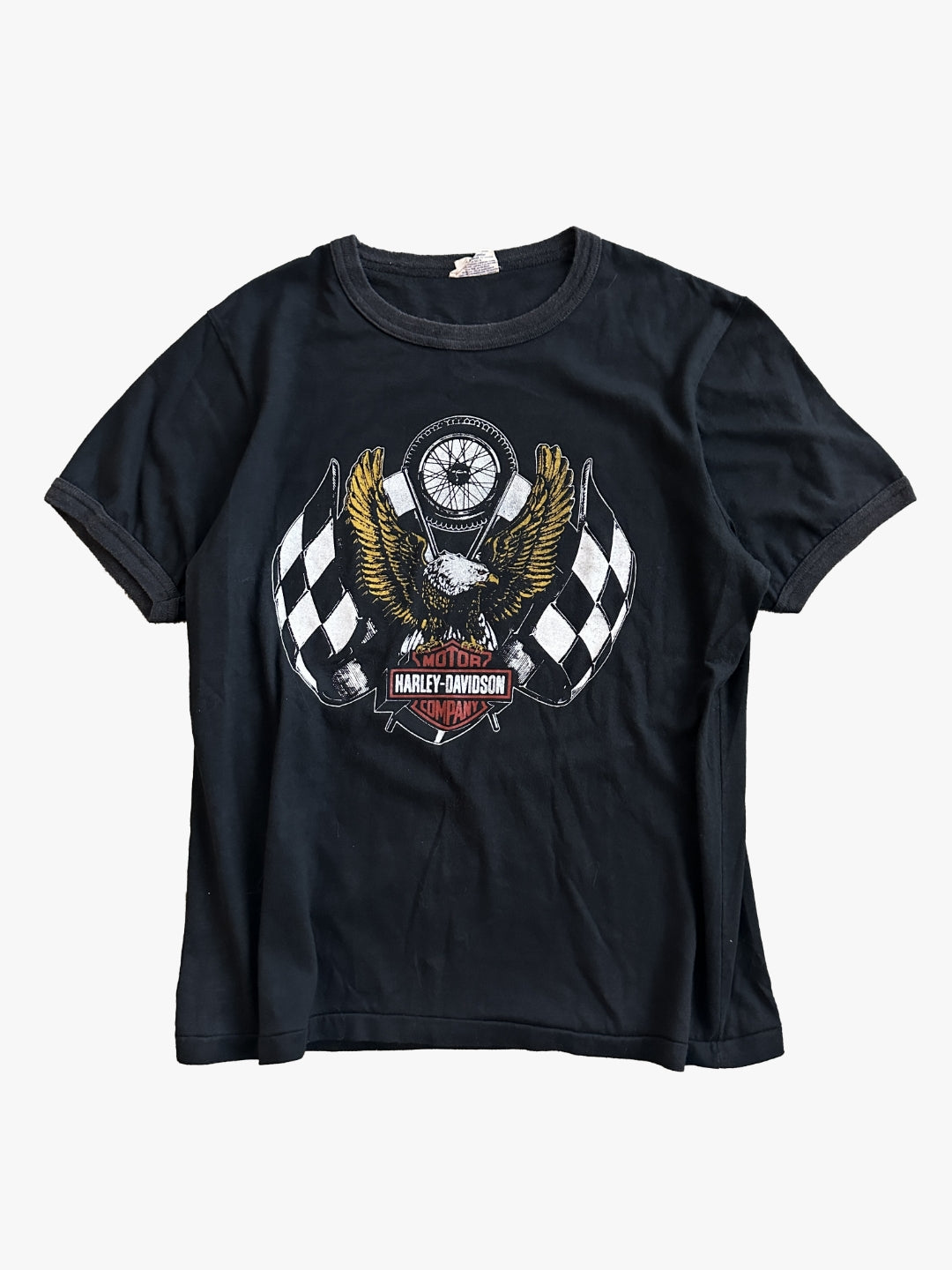 70s Harley Davidson Vancouver Vintage Ringer Shirt