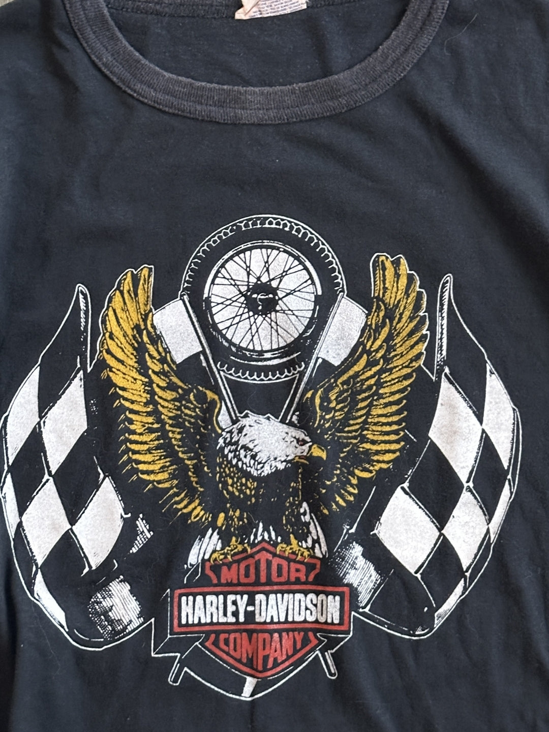 70s Harley Davidson Vancouver Vintage Ringer Shirt