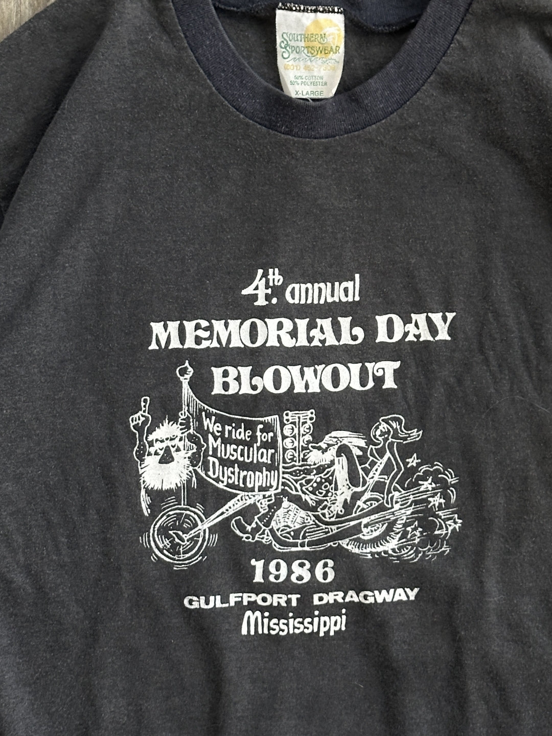 1986 Memorial Day Ride Chopper Graphic Shirt