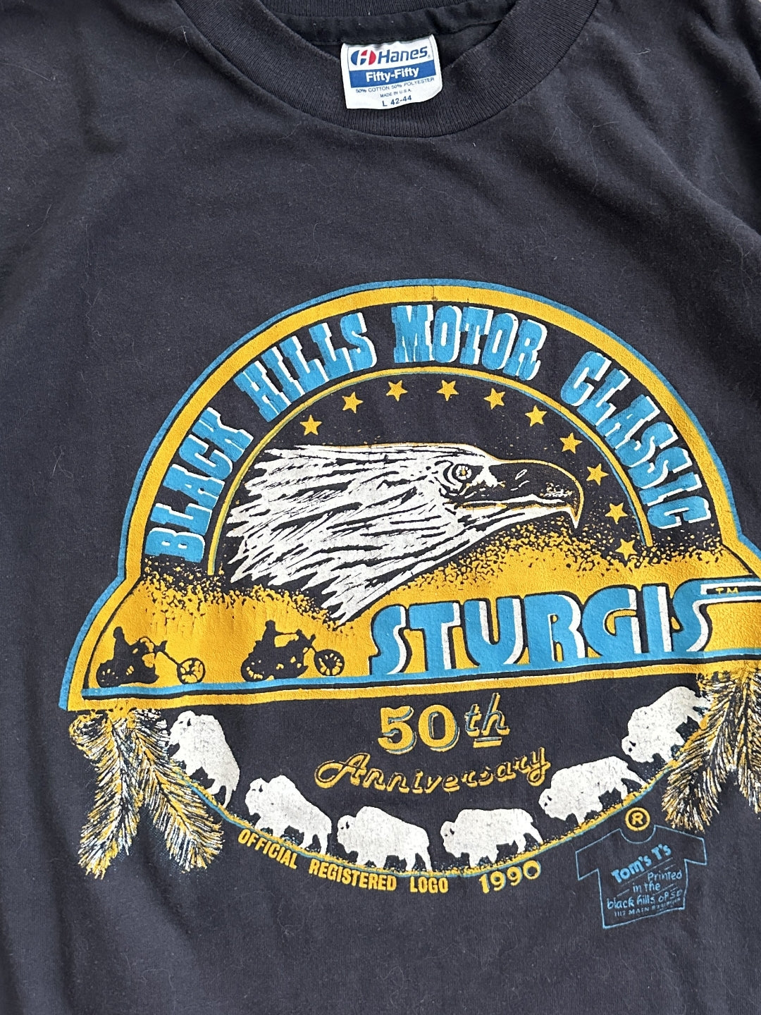1990 50th Anniversary Black Hills Sturgis Shirt